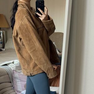 Suede leather jacket size large